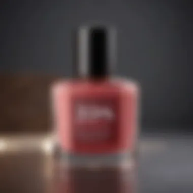 Close-up of a beauty product with discount tag