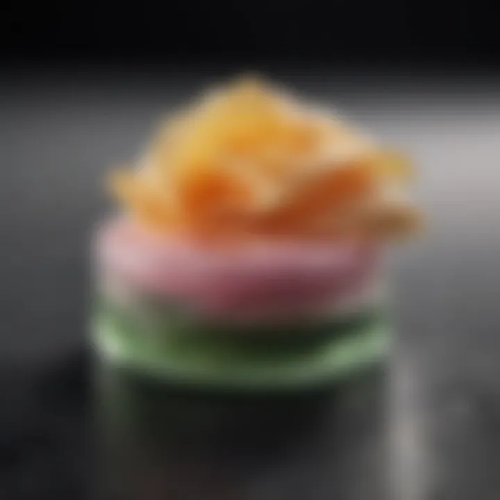 Close-up of natural ingredients used in makeup removers