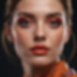 Vibrant euphoria face makeup showcasing bold color palettes.