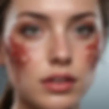 Causes of Facial Burst Blood Vessels Diagram illustrating the causes of petechiae on the face.