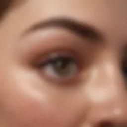 Illustration of genetic factors influencing eyebrow hair growth