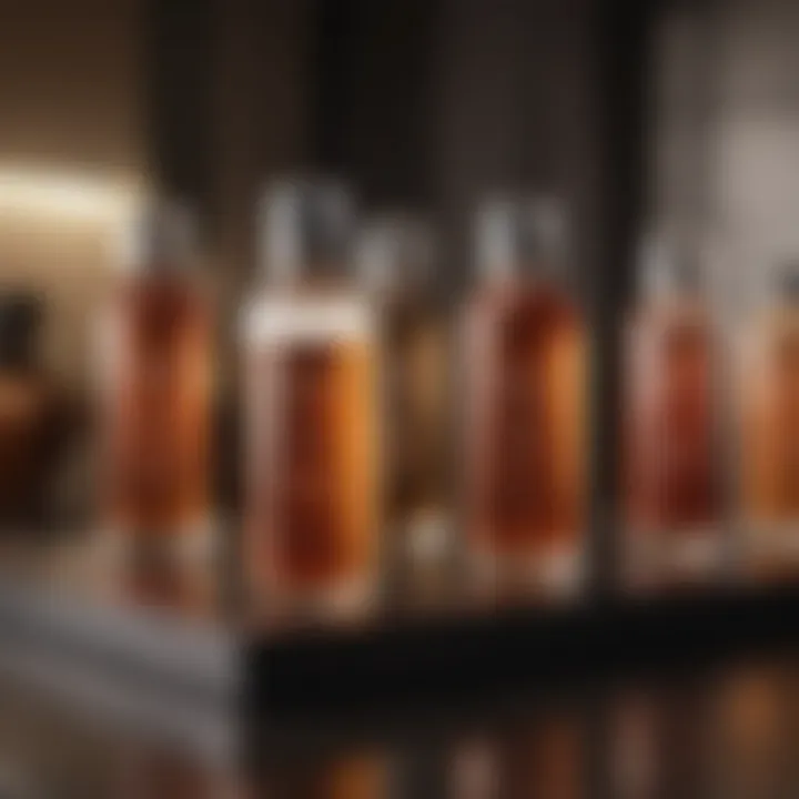 Bottles of Hair La Vie products displayed elegantly