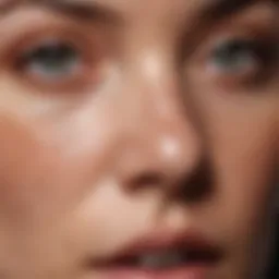 A close-up of skin with hyperpigmentation areas