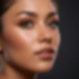 Laser hair removal session on darker skin tones