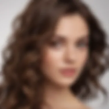 The Beauty of Fine Wavy Hair A close-up of fine wavy hair with a focus on its texture and shine.