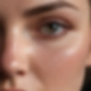 Enhanced Skin Texture with Primer Close-up of a smooth skin texture after applying primer.
