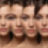 Illustration showing different hair types suitable for laser hair removal