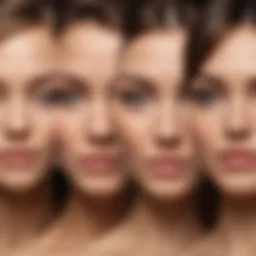Illustration showing different hair types suitable for laser hair removal
