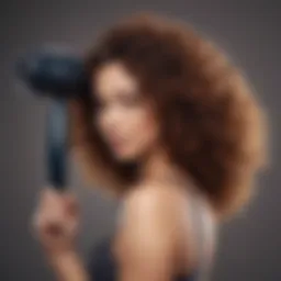 Elegant hair dryer designed for curly hair