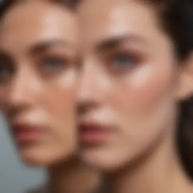 Transformative Skin Texture Before and after comparison showcasing improvement in skin texture