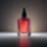 Bottle of toning gloss showcasing vibrant colors