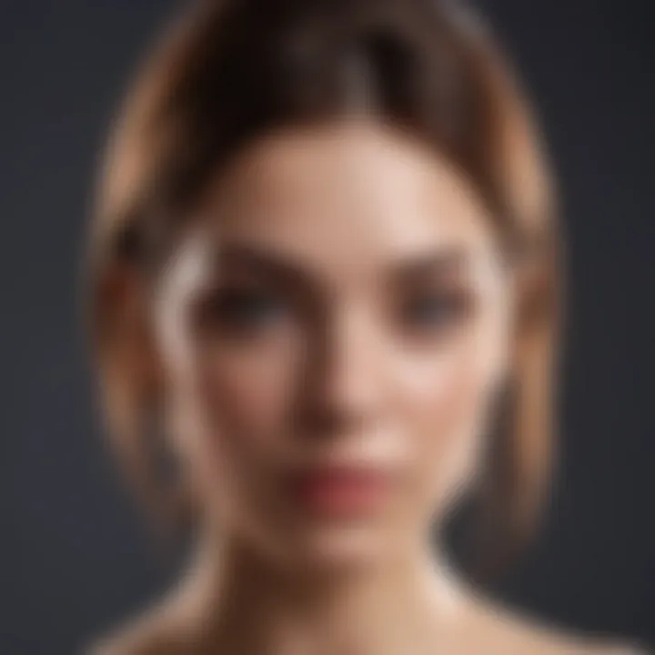 Visual representation of symptoms related to dry scalp