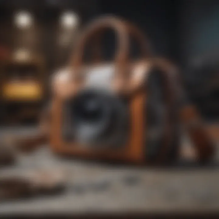 A collage of future bag styles influenced by current trends