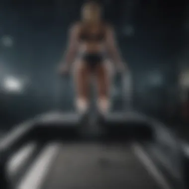 Setting Goals with Treadmill Apps A beginner setting fitness goals on a treadmill application