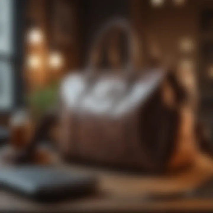 Versatile laptop bag with a spacious interior and water bottle compartment