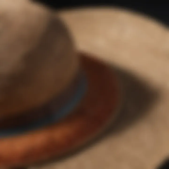 A close-up of natural materials used in crafting woven sun hats.